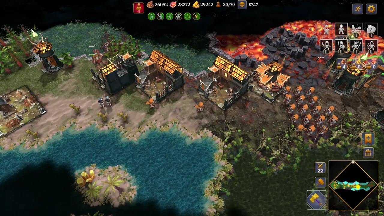 Blaze of Empires: a base next to the water